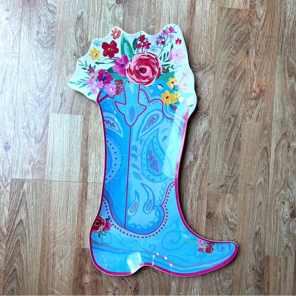 Pioneer Woman Cowgirl Boot Platter